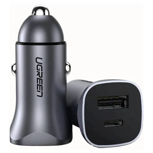 Ugreen  A+C Dual Port Car Charger PD 30W SCP 22.5W  UGCD130