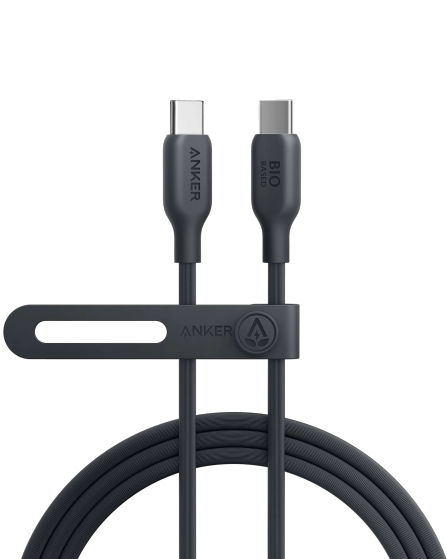 ANKER A80F1H21 544 USB-C TO USB-C CABLE (BIO-BASED 3FT)