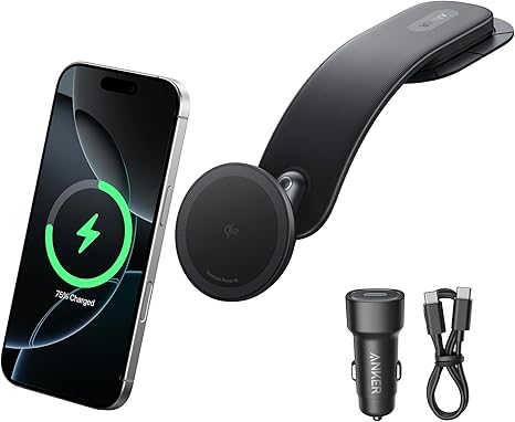 Anker MagGo Wireless Car Charger with Alloy Bracket B2216H11