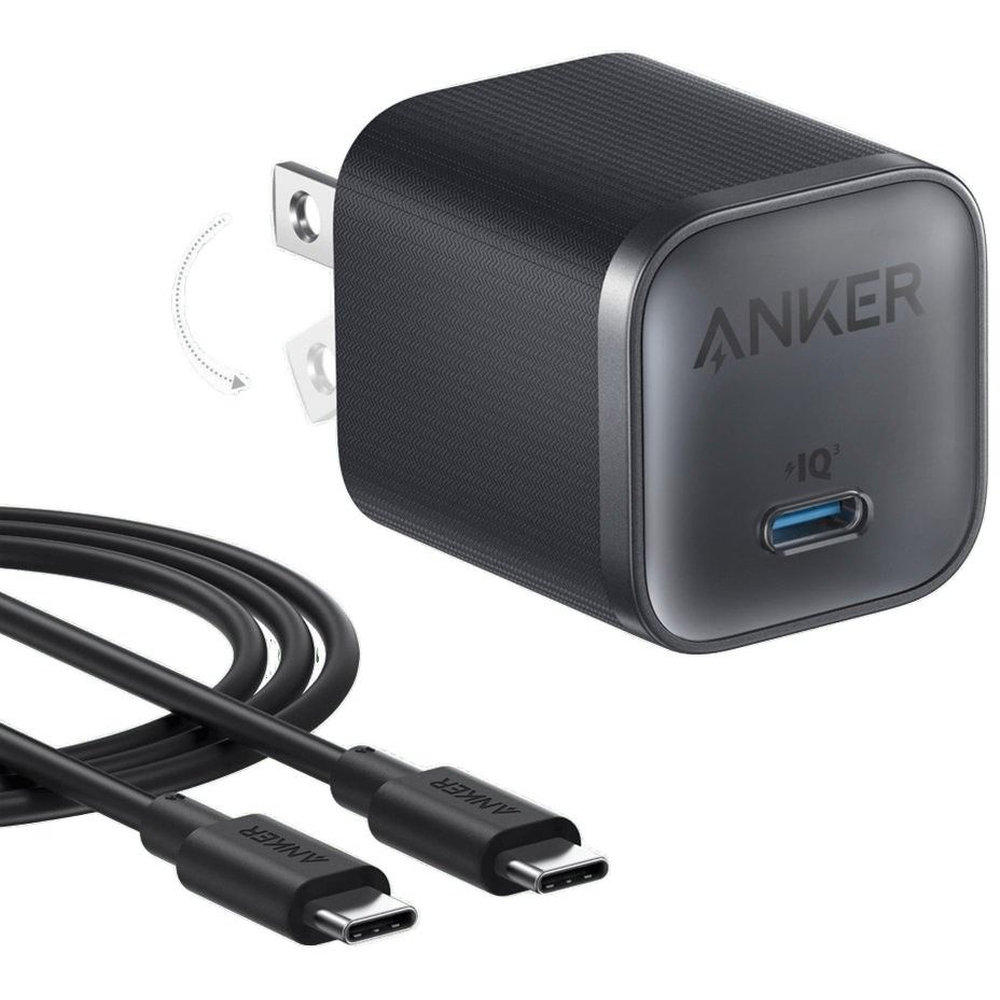 Anker Nano Charger 45W | USB-C Fast Charger with Cable | B2692K11 | Black