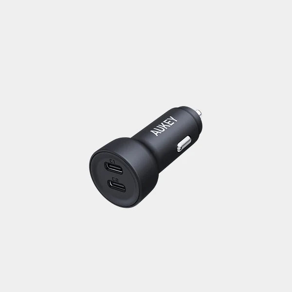 Aukey 65W Car Charger with 2 USB-C Ports | Black | CC-Y23