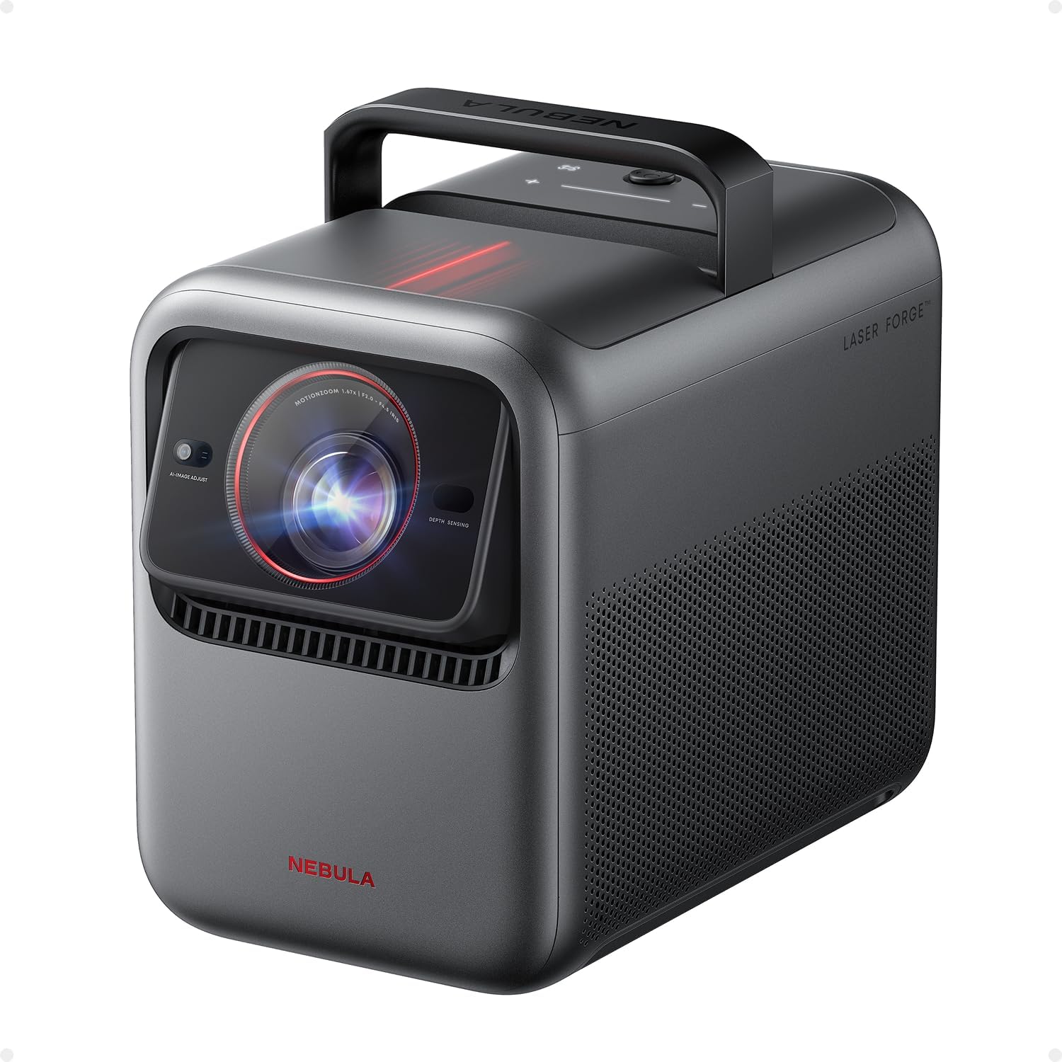 Nebula X1 Triple Laser 4K Projector | 3500 ANSI Lumens | 56,000:1 Contrast | Dolby Vision | 40W Sound | Optical Zoom | D23512F1