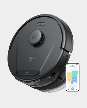 Anker Eufy L60 Hybrid Robot Vacuum 5000 Pa Suction Power Wi-Fi Bluetooth Black T2268V11